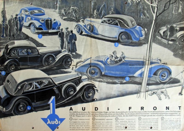 Audi Front Modelprogram 1935 Mundorff Carbochure (7858)